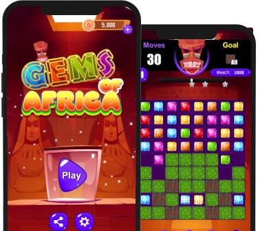 Gems of Africa - Match Three African Mobile Game Developed by African Game Developer