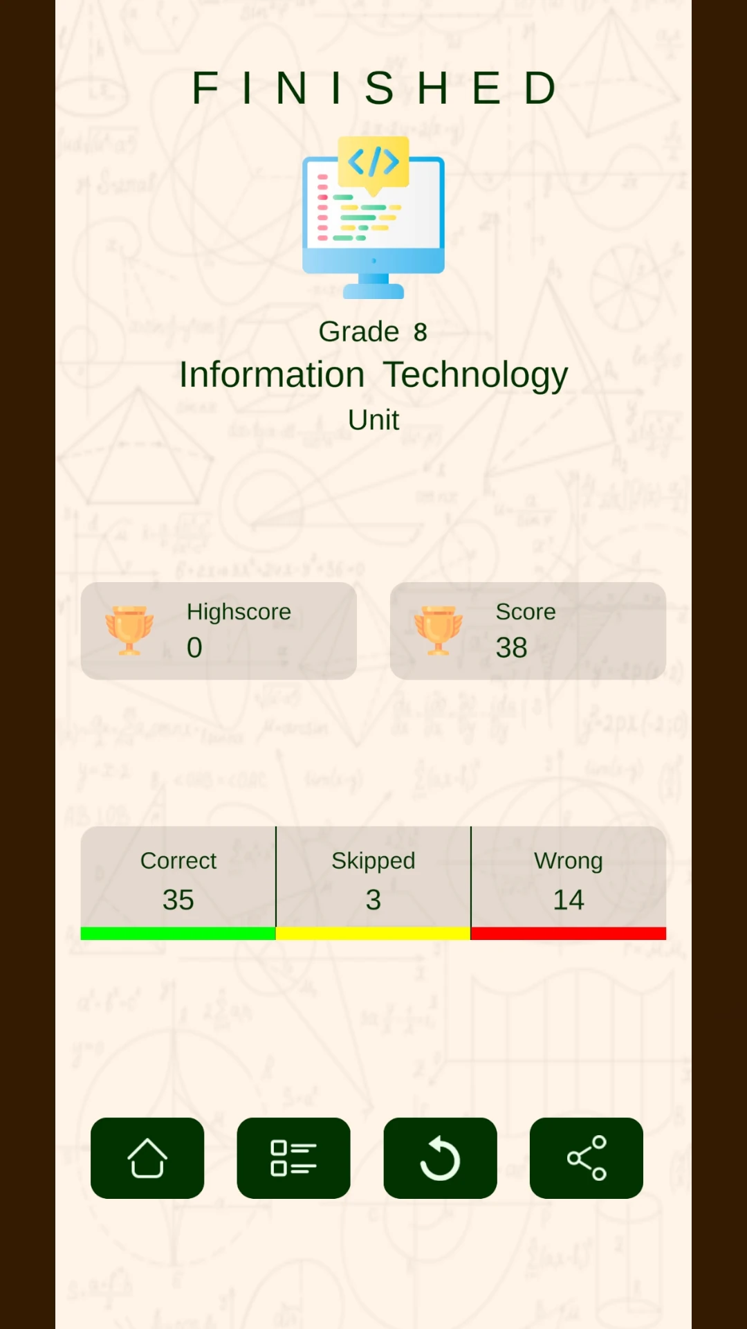 Ethio Learn  Grade 8 Quizzes App Screen Shot Images