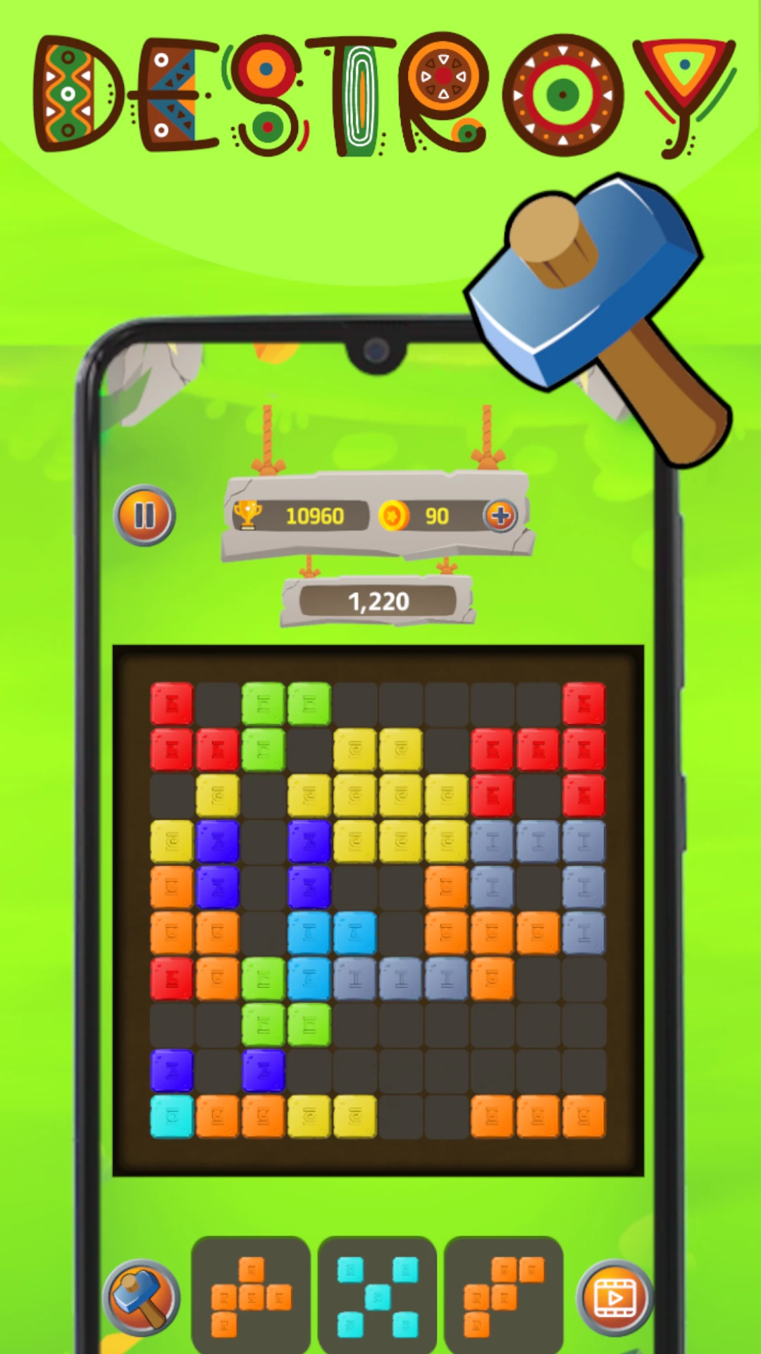 African Block Puzzle  African Game Game Screen Shot Images