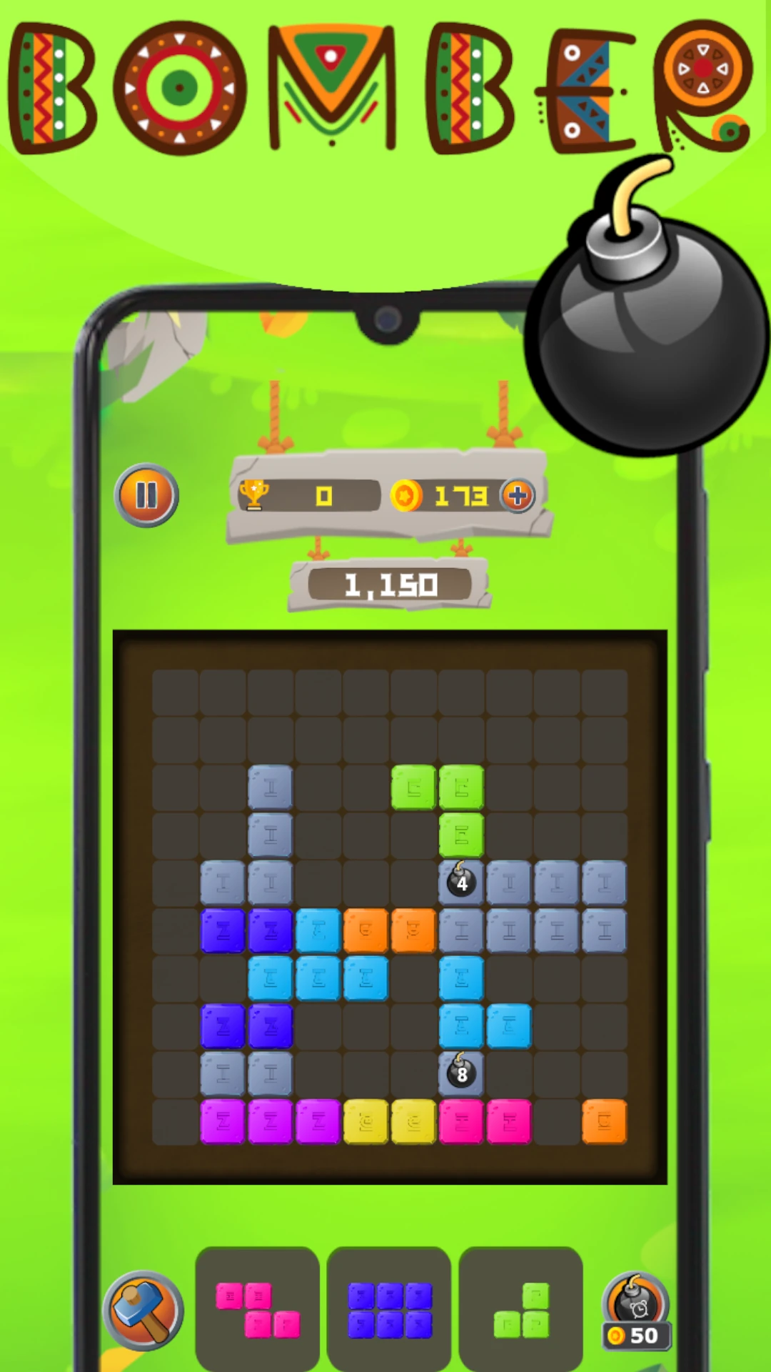 African Block Puzzle  African Game Game Screen Shot Images