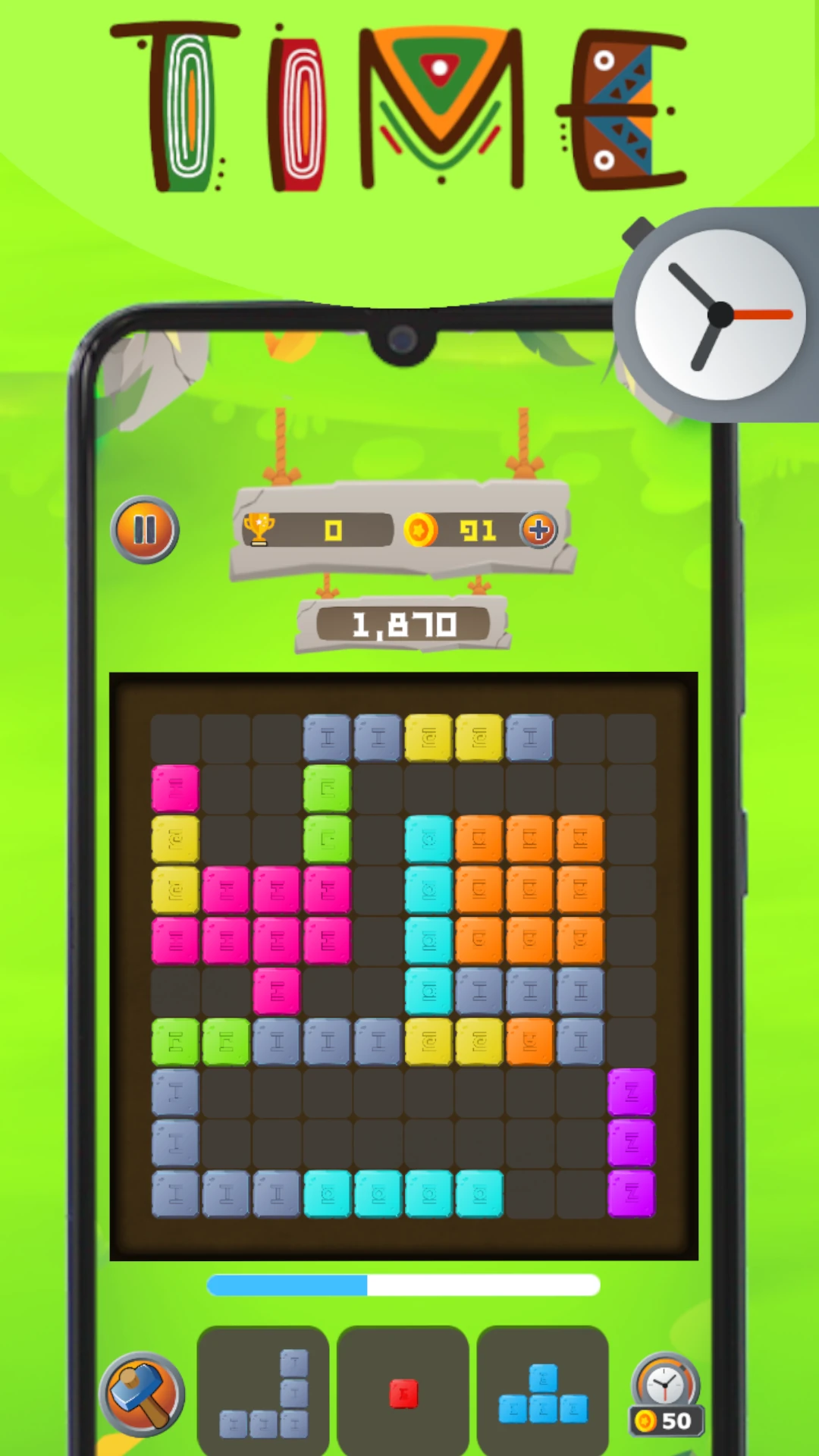African Block Puzzle  African Game Game Screen Shot Images