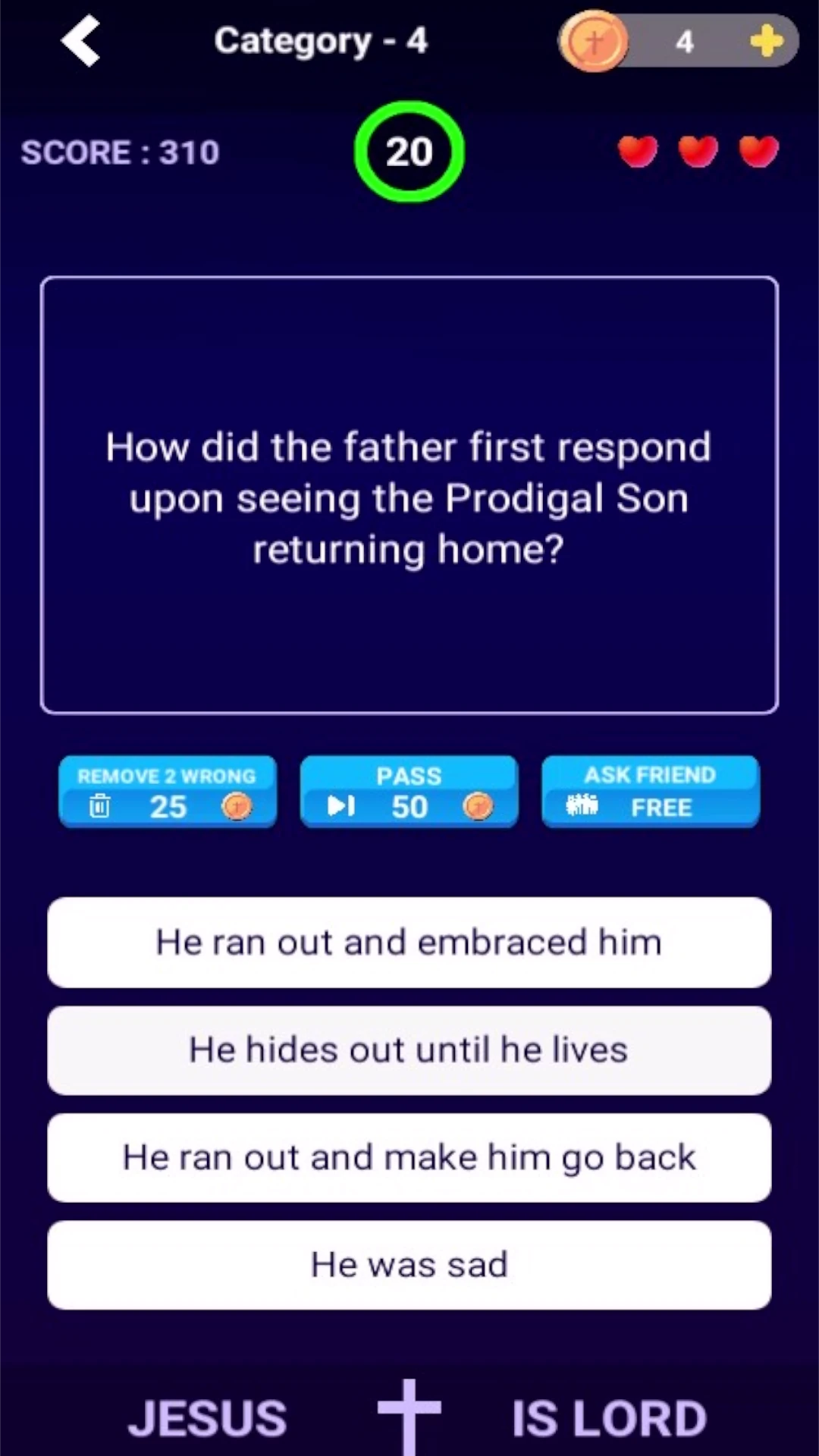 GOSPEL  Bible Quiz Game Screen Shot Images