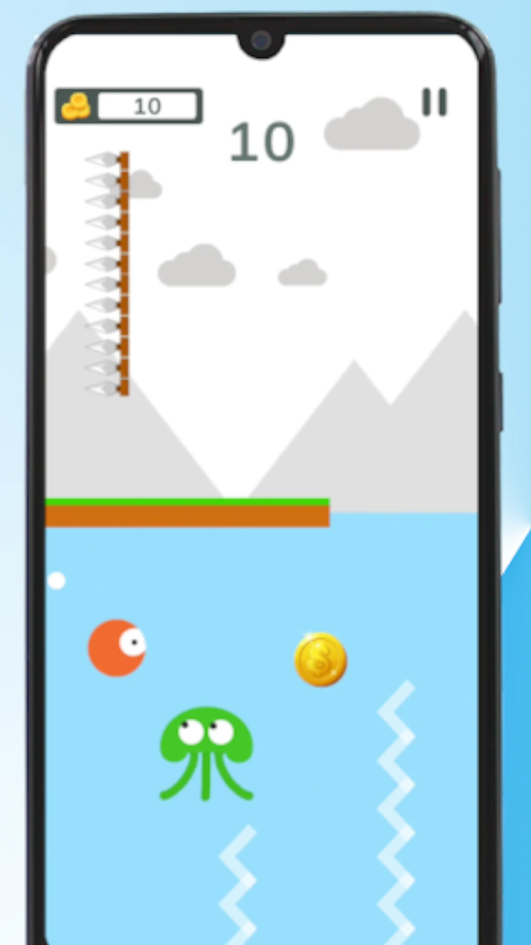 Up Down  Fly Swim Game Screen Shot Images